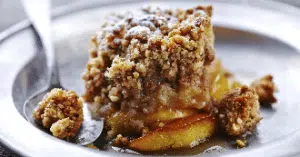 crumble aux pommes et creme de marron