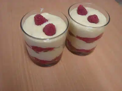 Tiramisu aux framboises avec thermomix