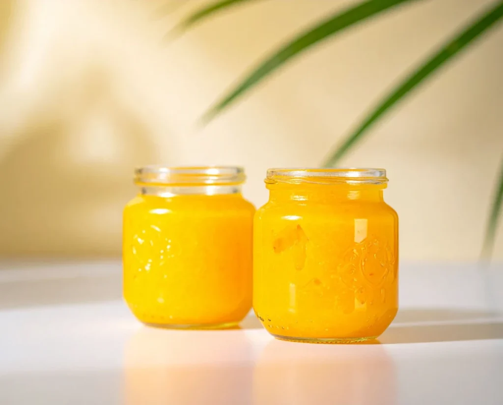 confiture mangues pêches thermomix