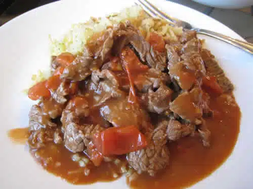 boeuf aux tomates riz cookeo