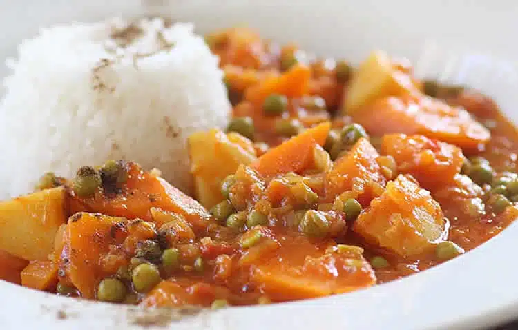 Petits pois aux carottes et pommes de terre cookeo