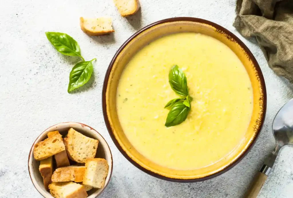 soupe de courgettes au basilic avec thermomix