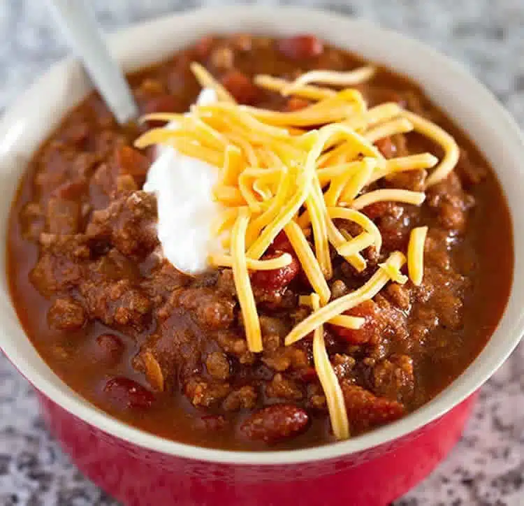 Chili con carne à la viande hachée