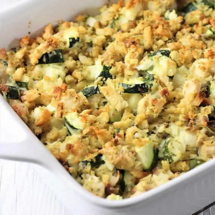 Crumble de poulet aux courgettes au thermomix