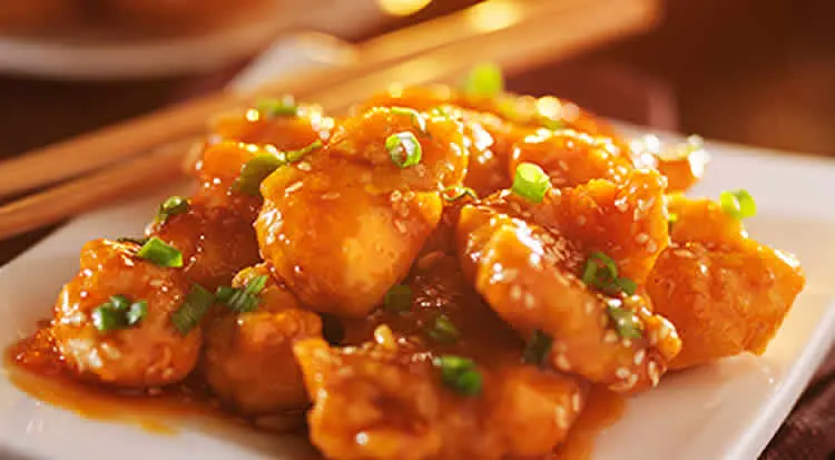 Poitrine de poulet à l'orange et mandarine