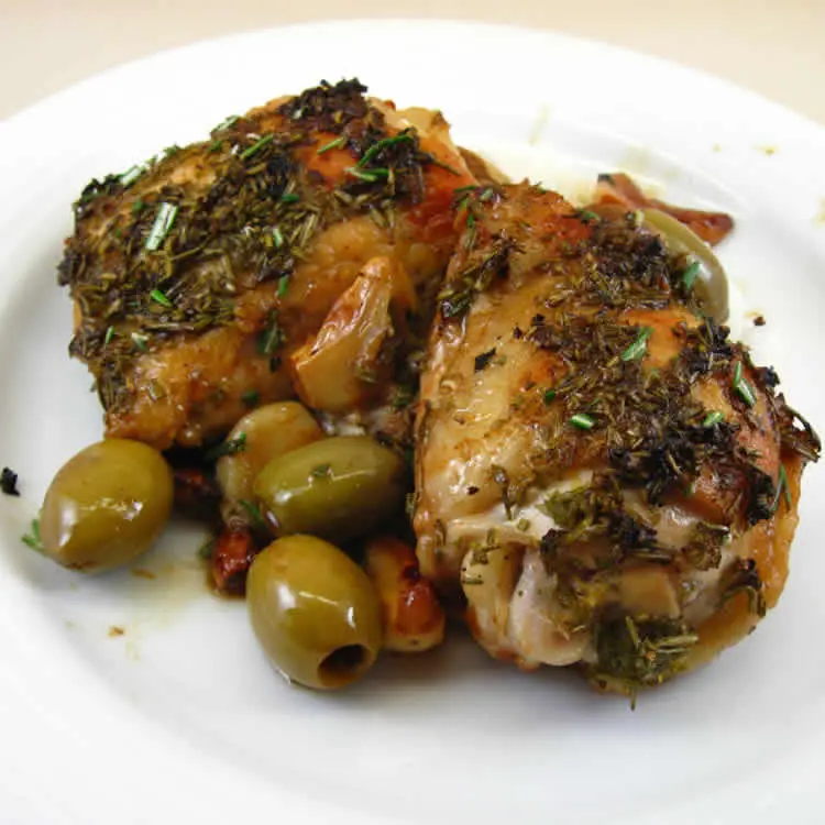 Poulet rôti au olives au cookeo