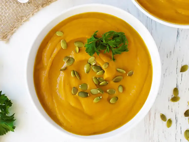 Soupe potiron épinards au cookeo