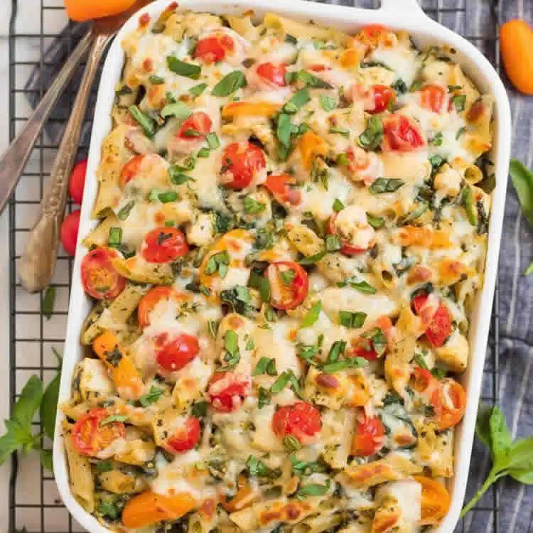 Gratin poulet aux pâtes