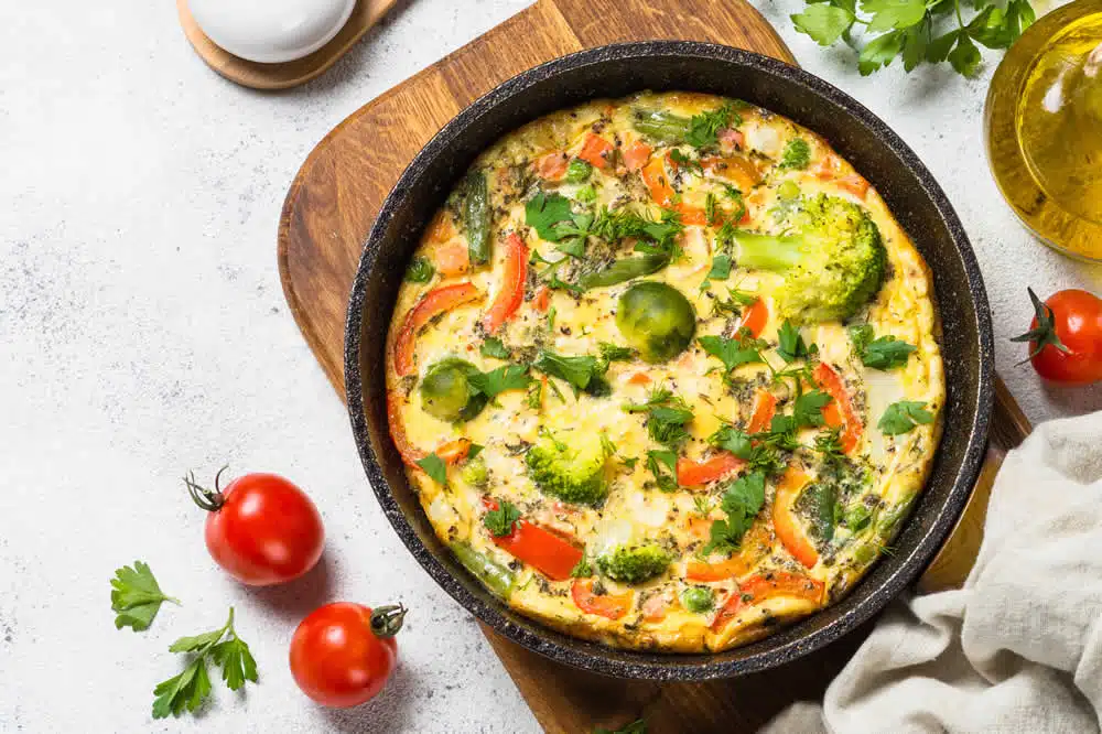 Quiche aux légumes sans pâte