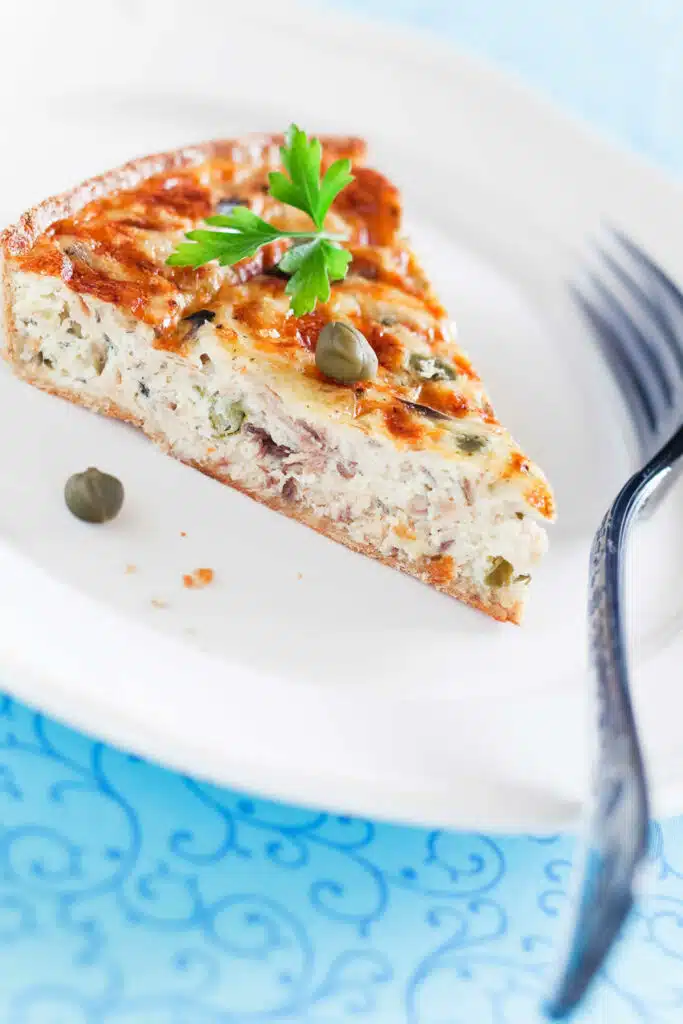 Quiche au thon et câpres facile et gourmande