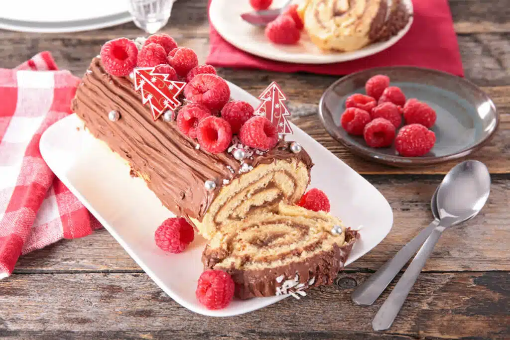 Bûche de Noël rapide et pas cher