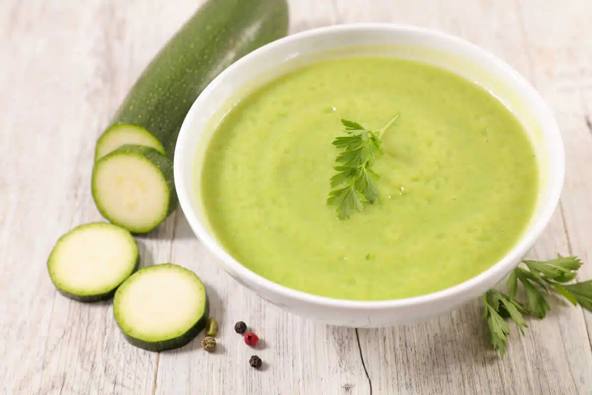Velouté de courgettes au Kiri