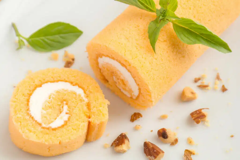 Gâteau roulé à l'orange