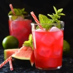 Agua Fresca de Pastèque et Menthe
