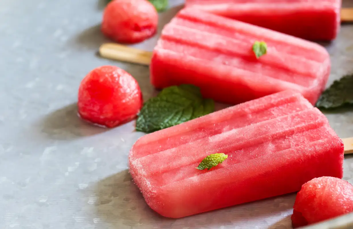 Popsicles à la Pastèque Maison