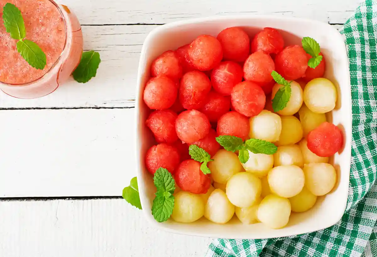 Salade de pastèque et melon