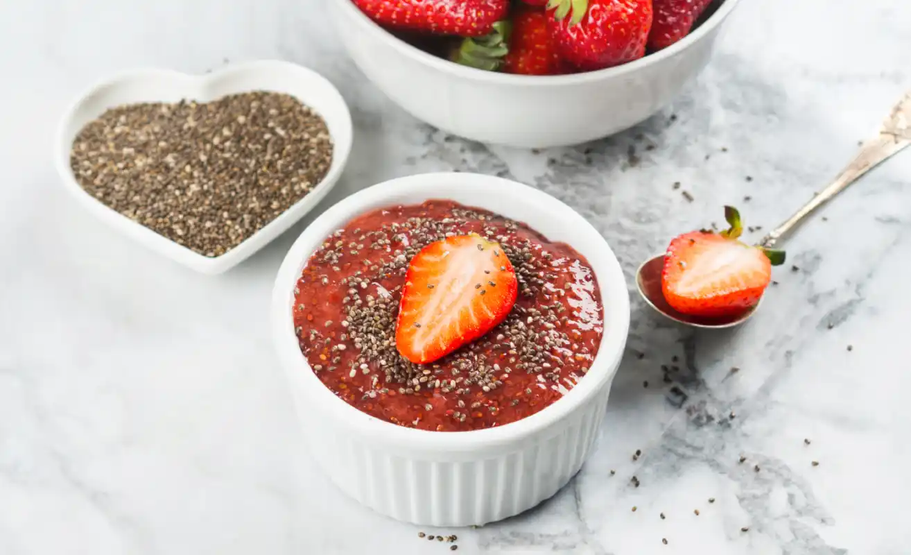Confiture de Fraises aux Graines de Chia au Thermomix
