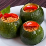 Courgettes Rondes Farcies aux Légumes et Riz