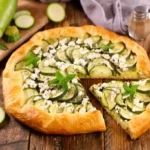 tarte rustique aux courgettes et chèvre